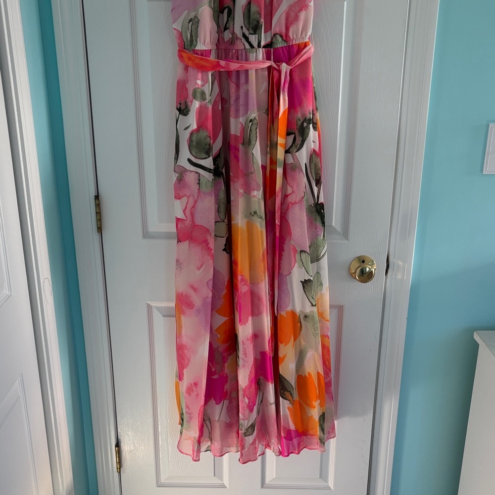 Eliza J Pink and Orange Dress - Picture 5 of 9